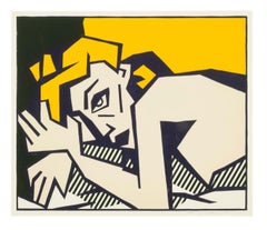 Roy Lichtenstein 'Reclining Nude' Woodcut 1980