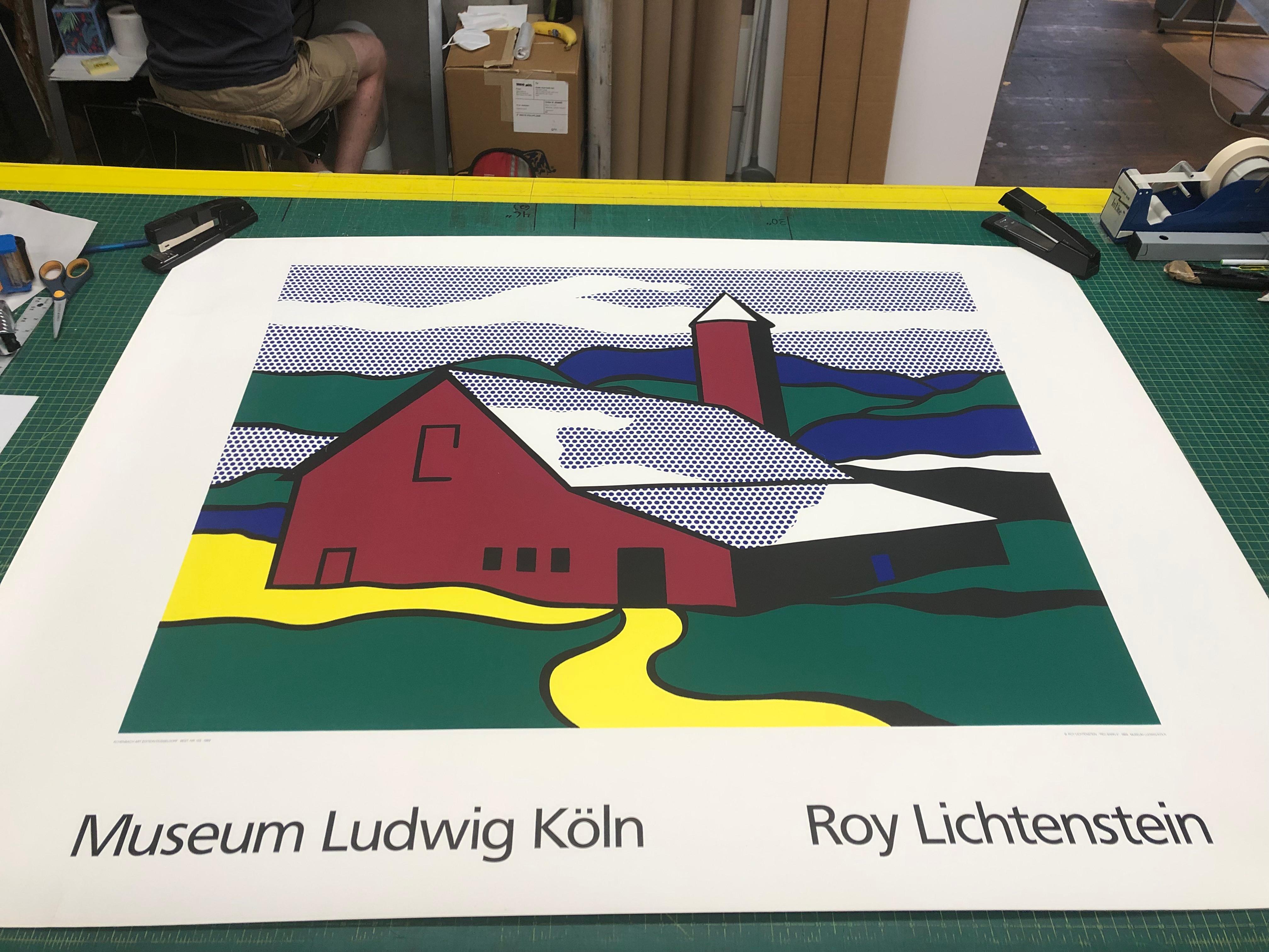 Roy Lichtenstein 'Red Barn II (Lg)' 1989- Serigraph For Sale 3