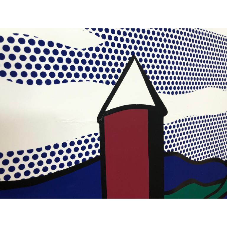Roy Lichtenstein 'Red Barn II (Lg)' 1989- Serigraph For Sale 2