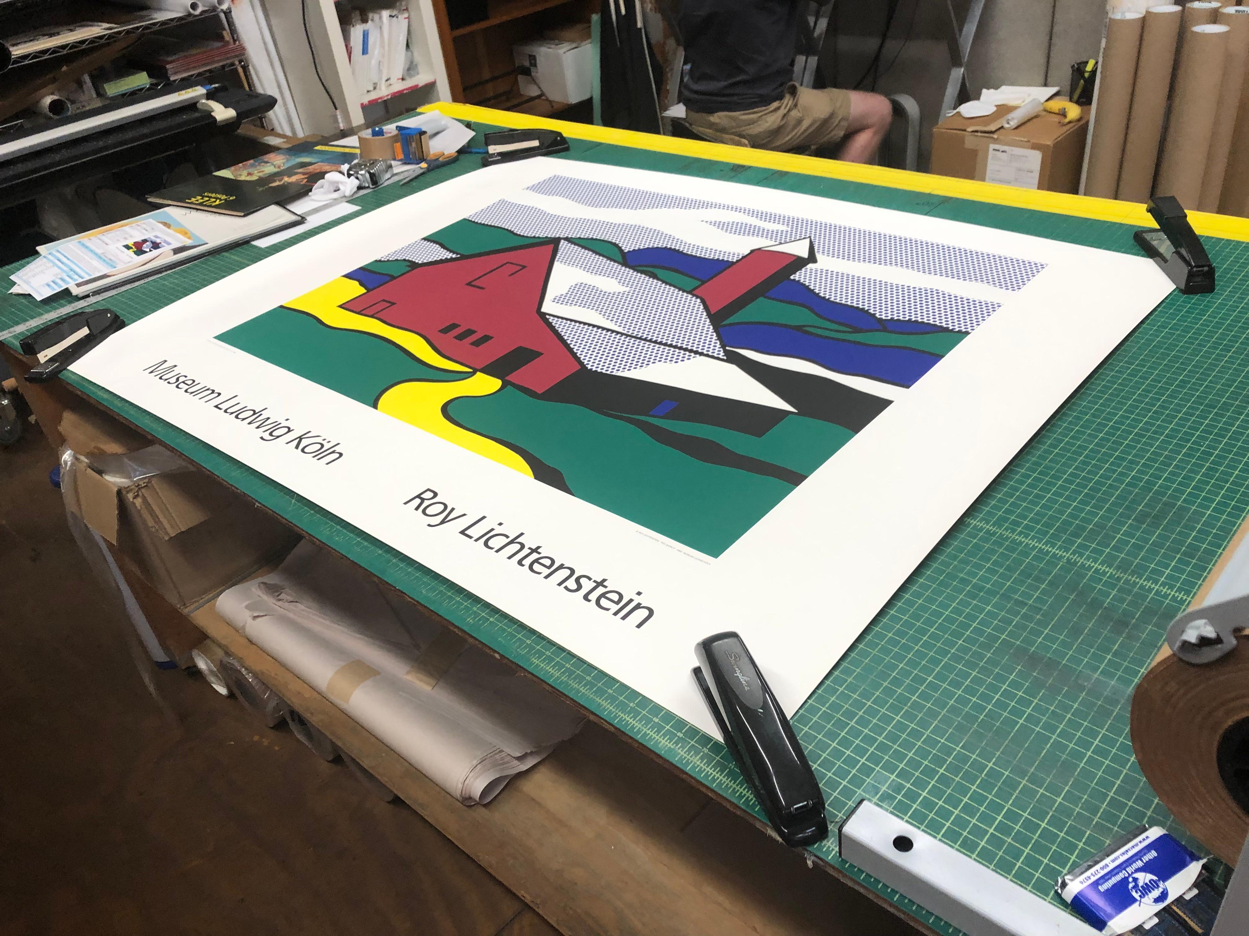 Roy Lichtenstein 'Red Barn II (Lg)' 1989- Serigraph For Sale 5