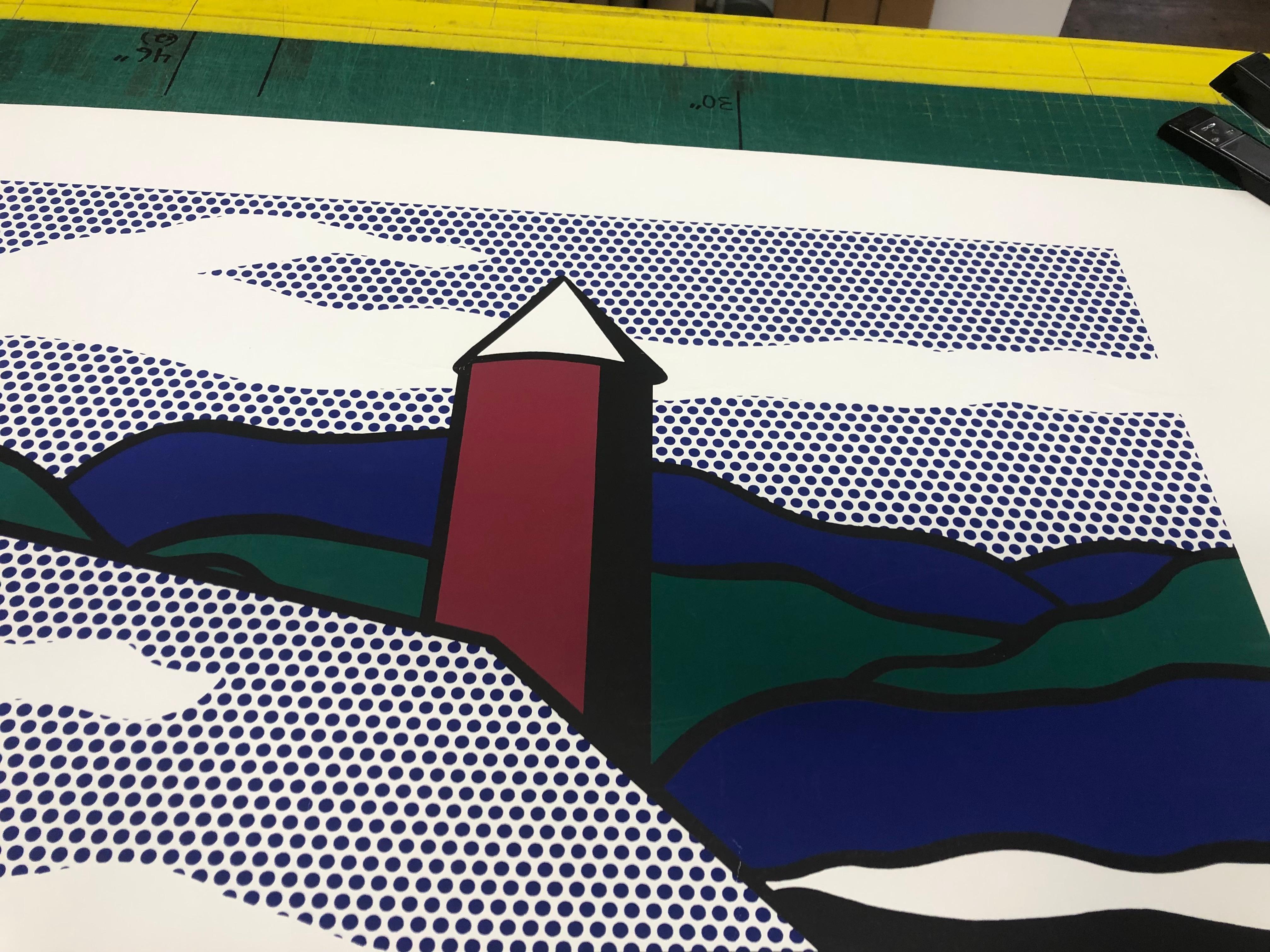 Roy Lichtenstein 'Red Barn II (Lg)' 1989- Serigraph For Sale 7