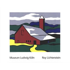 Roy Lichtenstein 'Red Barn II (Lg)' 1989- Serigrafie