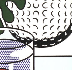 Roy Lichtenstein 'Still Life with Goldfish Bowl' 1981- Serigraph Pop Art Vintage