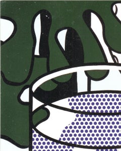 Roy Lichtenstein « Still Life with Goldfish Bowl », 1981, sérigraphie Pop Art Vintage