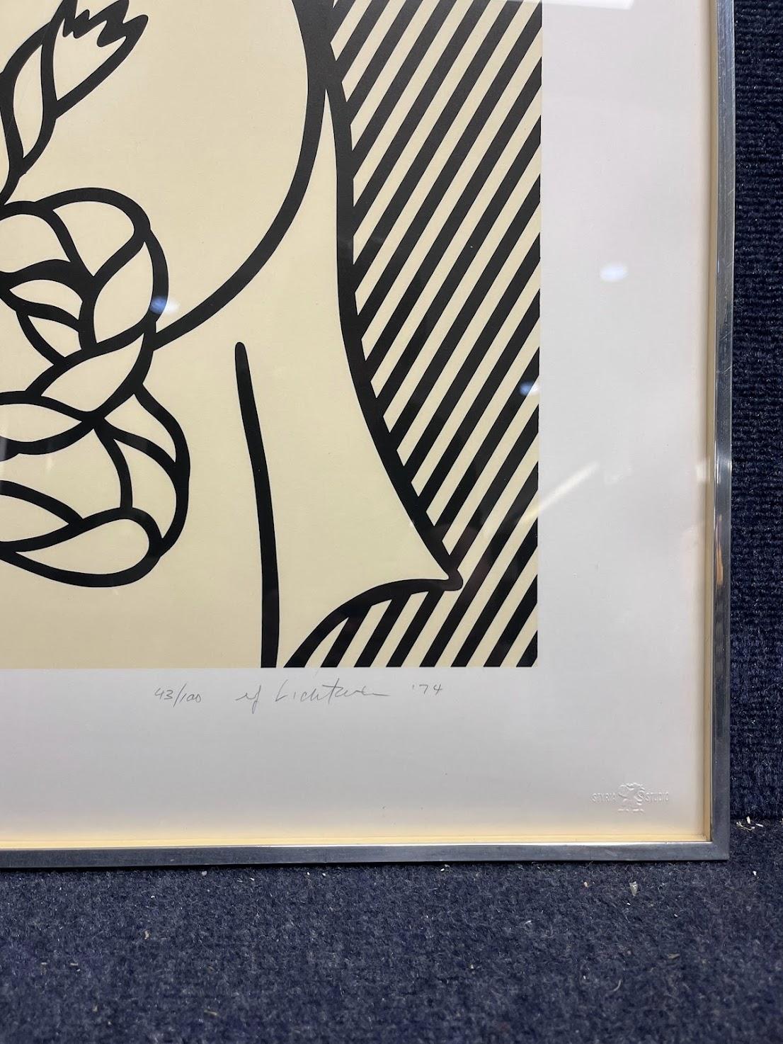 Roy Lichtenstein 'Still Life with Lobster' Signed Lithograph and Silkscreen 1974 For Sale 3