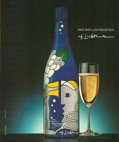 Roy Lichtenstein 'Taittinger Collection Champagne' 1990, Vintage Original Poster