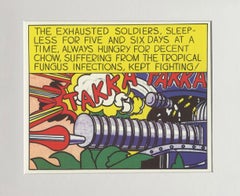 Roy Lichtenstein 'Takka Takka', 1986, Framed Art Print
