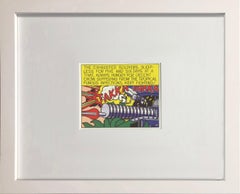 Roy Lichtenstein 'Takka Takka', 1986, Framed Art Print