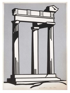 Roy Lichtenstein 'Temple' Lithograph 1964
