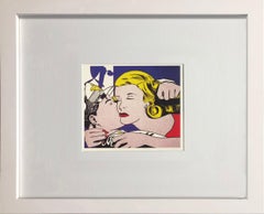 The Kiss Vintage Offset Print, Framed Lithograph, Circa 1993