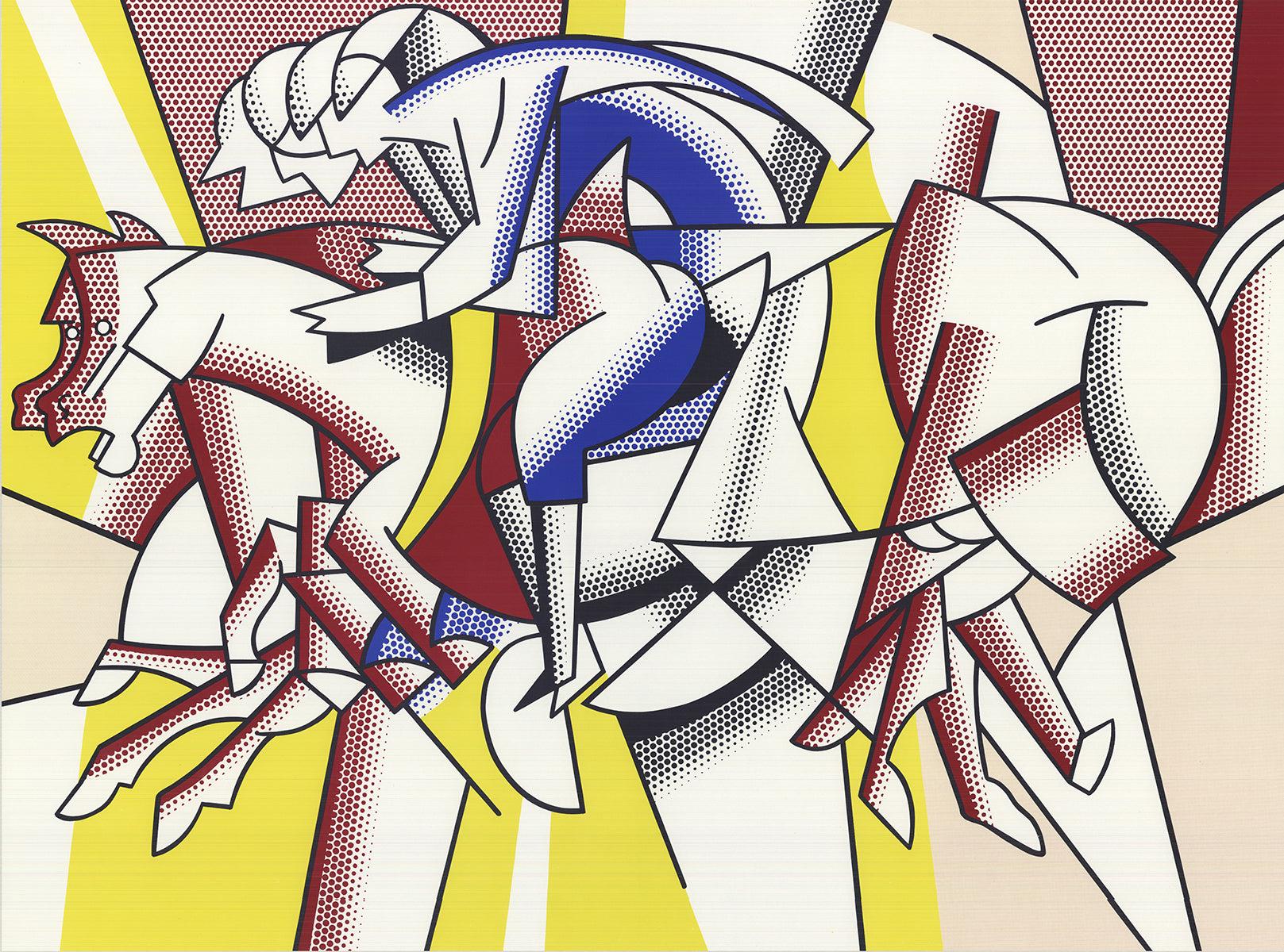 Roy Lichtenstein 'The Red Horse Man' 1975- Offset Lithograph For Sale 1