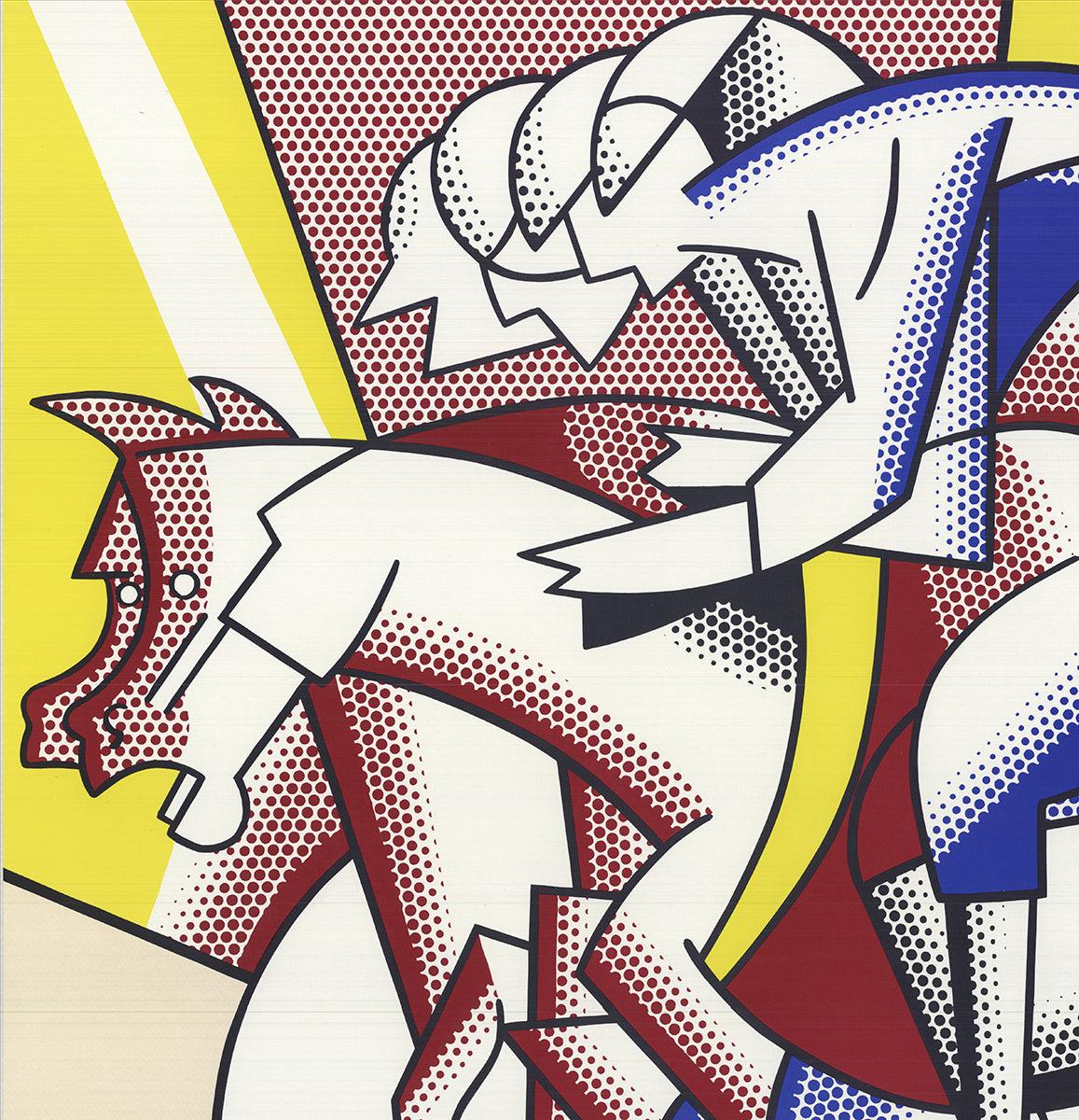 Roy Lichtenstein 'The Red Horse Man' 1975- Offset Lithograph For Sale 2