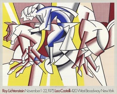 Vintage Roy Lichtenstein 'The Red Horse Man' 1975- Offset Lithograph