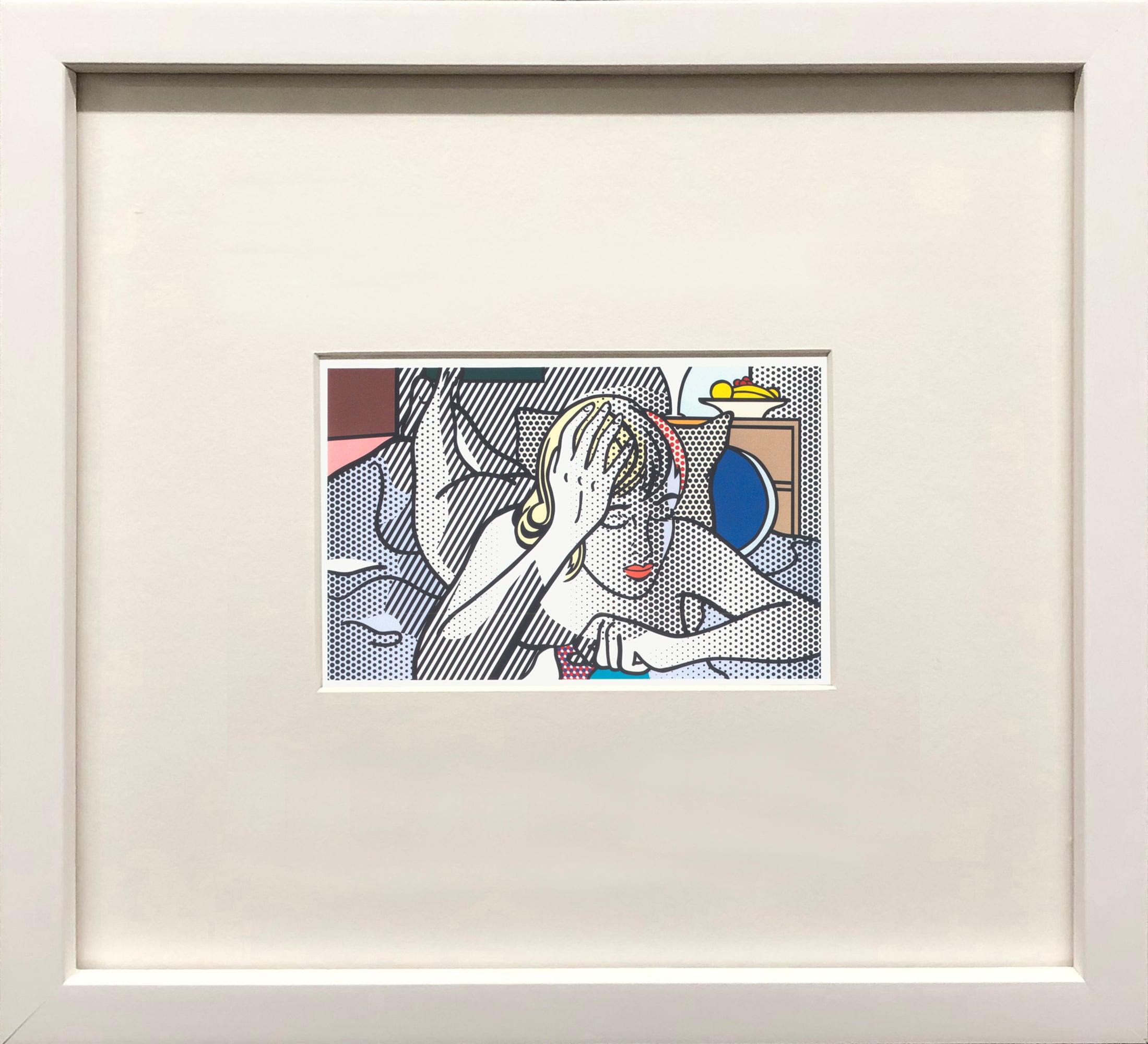 Roy Lichtenstein 'Thinking Nude' 1997 Vintage Pop Art