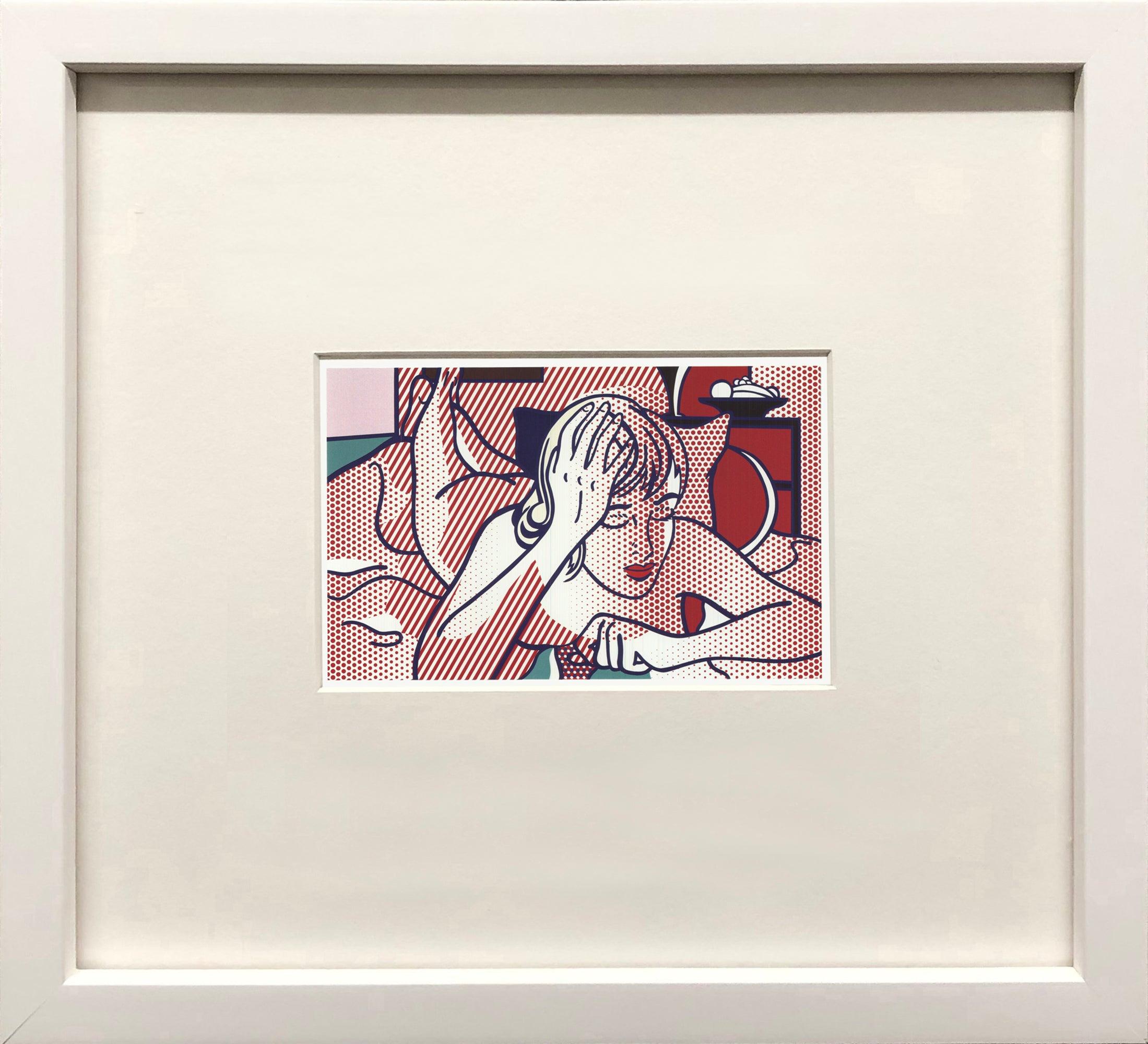 Roy Lichtenstein 'Thinking Nude, State I' 1997 Vintage Pop Art