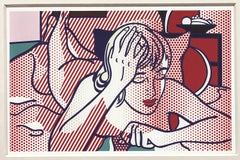 Roy Lichtenstein 'Thinking Nude, State I' 1997 Vintage Pop Art