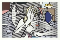 Roy Lichtenstein 'Thinkng Nude' 1997 Vintage Pop Art