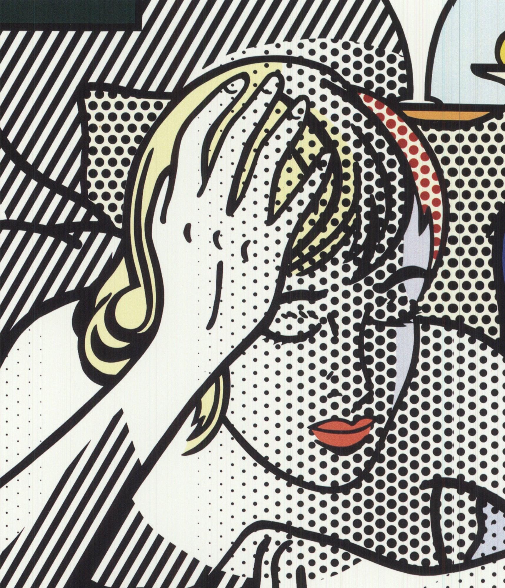 Roy Lichtenstein 'Thinkng Nude' 1997 Vintage Pop Art For Sale 3