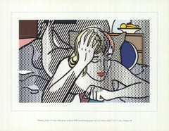 Roy Lichtenstein 'Thinkng Nude' 1997 Vintage Pop Art