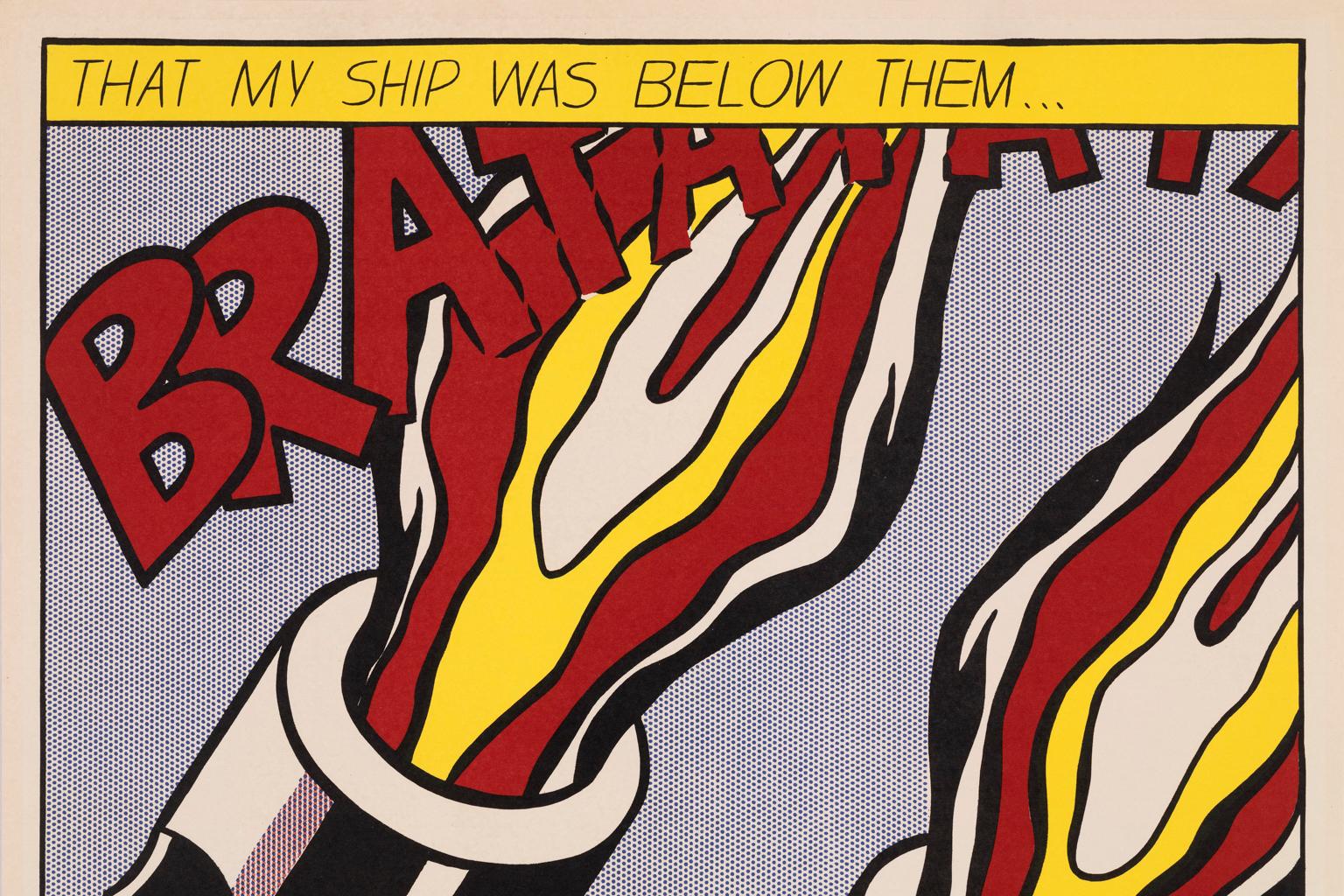 Roy Lichtenstein Tryptich  „Als ich das Feuer eröffnete“, Stedelijk Museum Amsterd, 1966 im Angebot 13