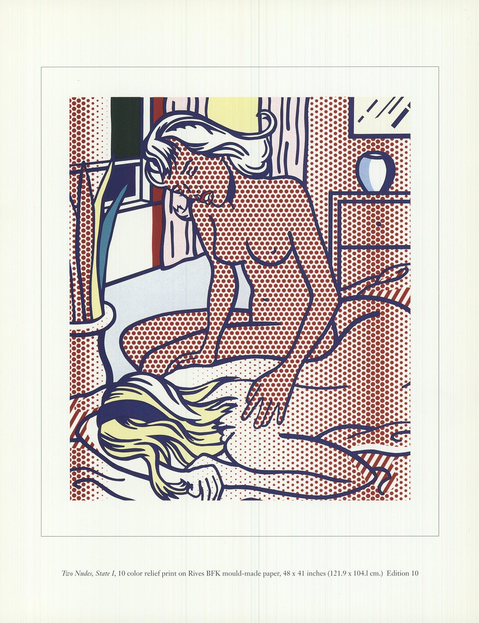 Roy Lichtenstein "Due nudi, Stato I" 1997