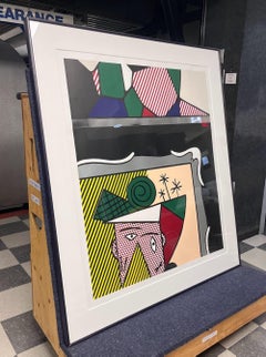 Roy Lichtenstein „Zwei Gemälde“ (Corlett 205) Multiple Media-Druck 1984