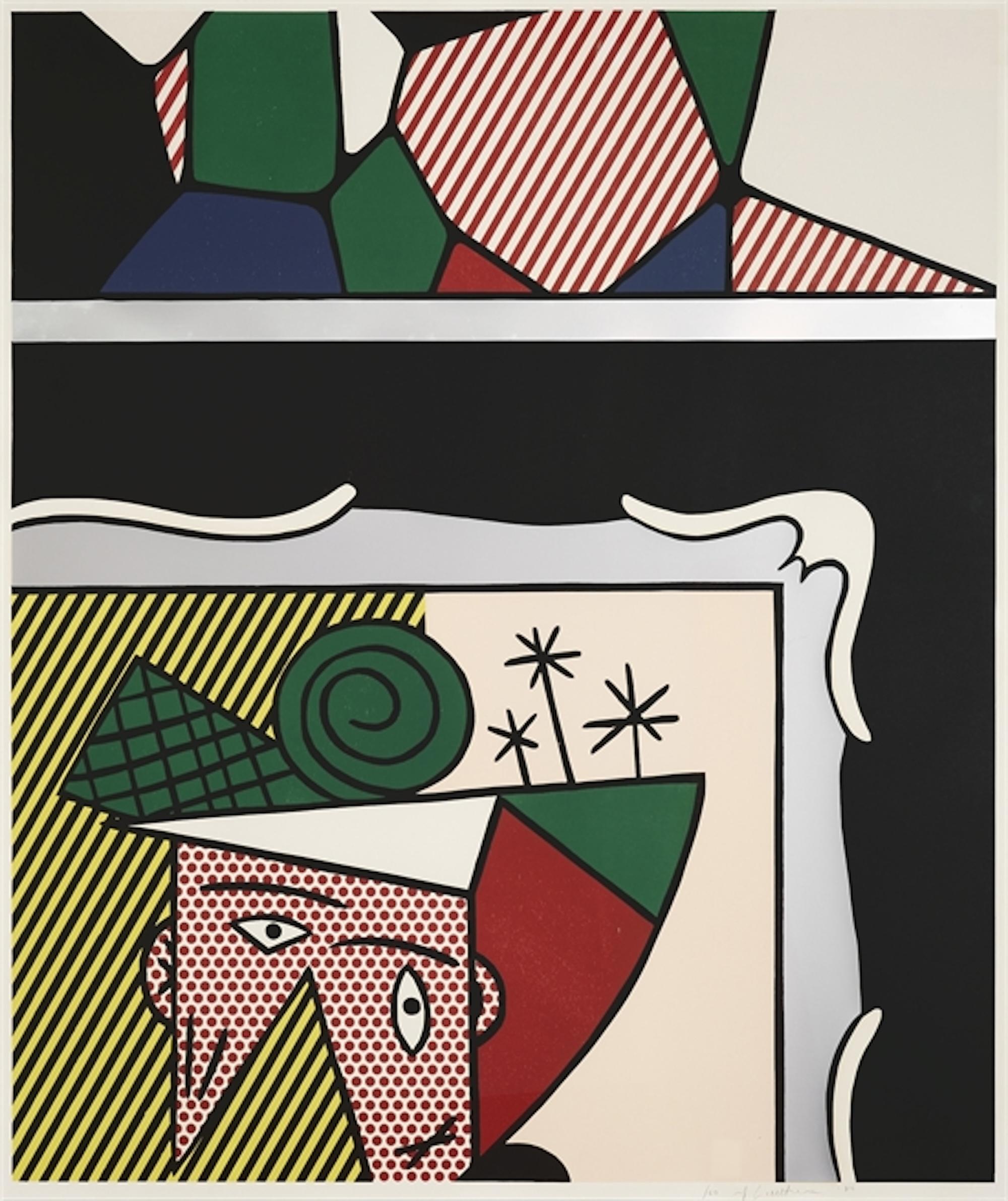 Roy Lichtenstein „Zwei Gemälde“ (Corlett 205) Multiple Media-Druck 1984
