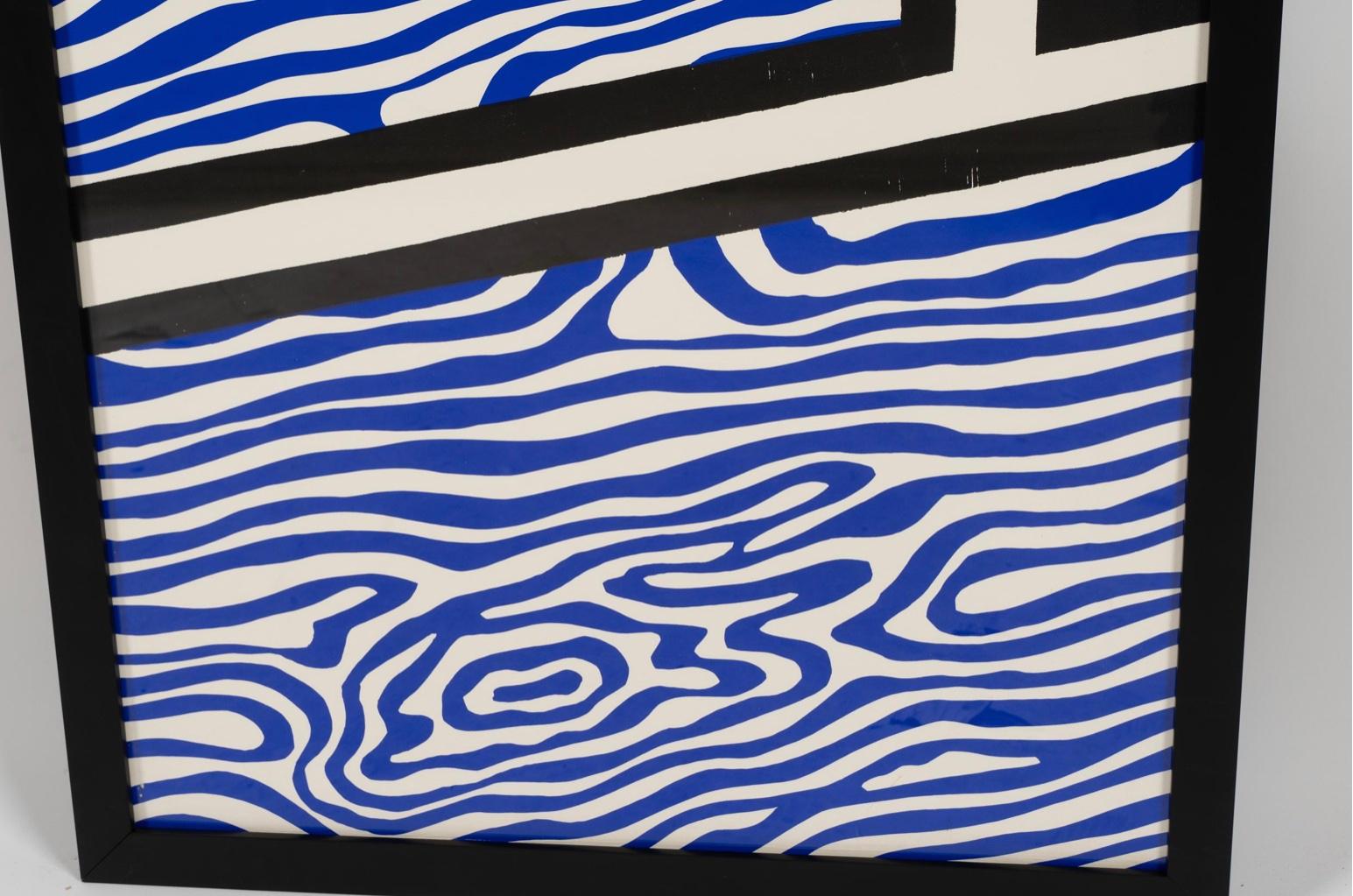 Roy Lichtenstein « Paper With Blue Floor Interior », 1992 en vente 13