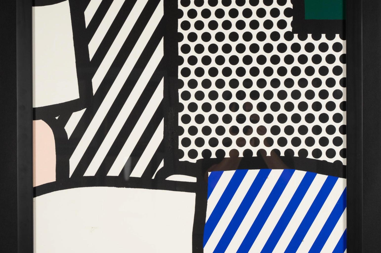 Roy Lichtenstein « Paper With Blue Floor Interior », 1992 en vente 8
