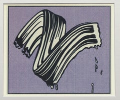 Whiting Brushstroke #1 Stampa offset, incorniciata, 1992, condizioni perfette