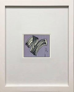 Whiting Brushstroke #1 Stampa offset, incorniciata, 1992, condizioni perfette