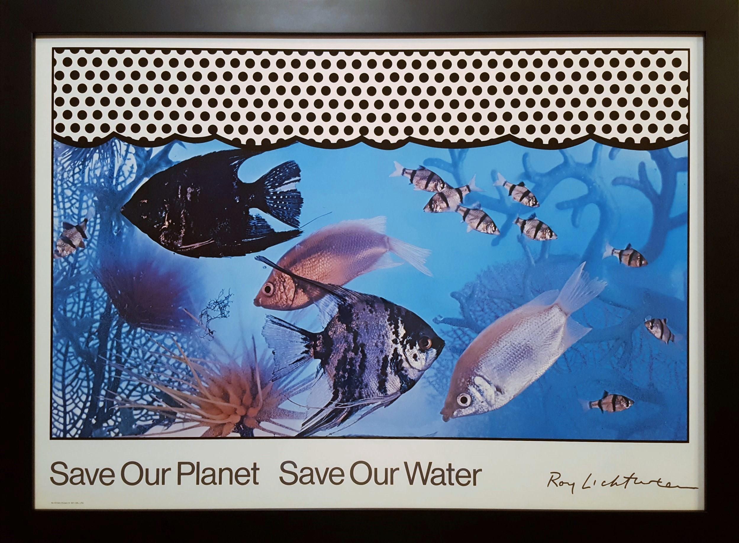 Save Our Planet Save Our Water - Print by Roy Lichtenstein