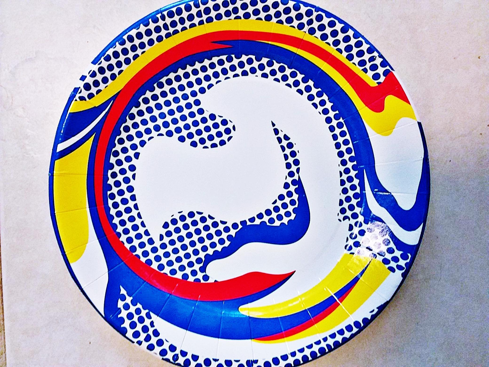 Screenprinted Paper Plate Foundation & Estate authorized exclusively for Barneys - Print by Roy Lichtenstein