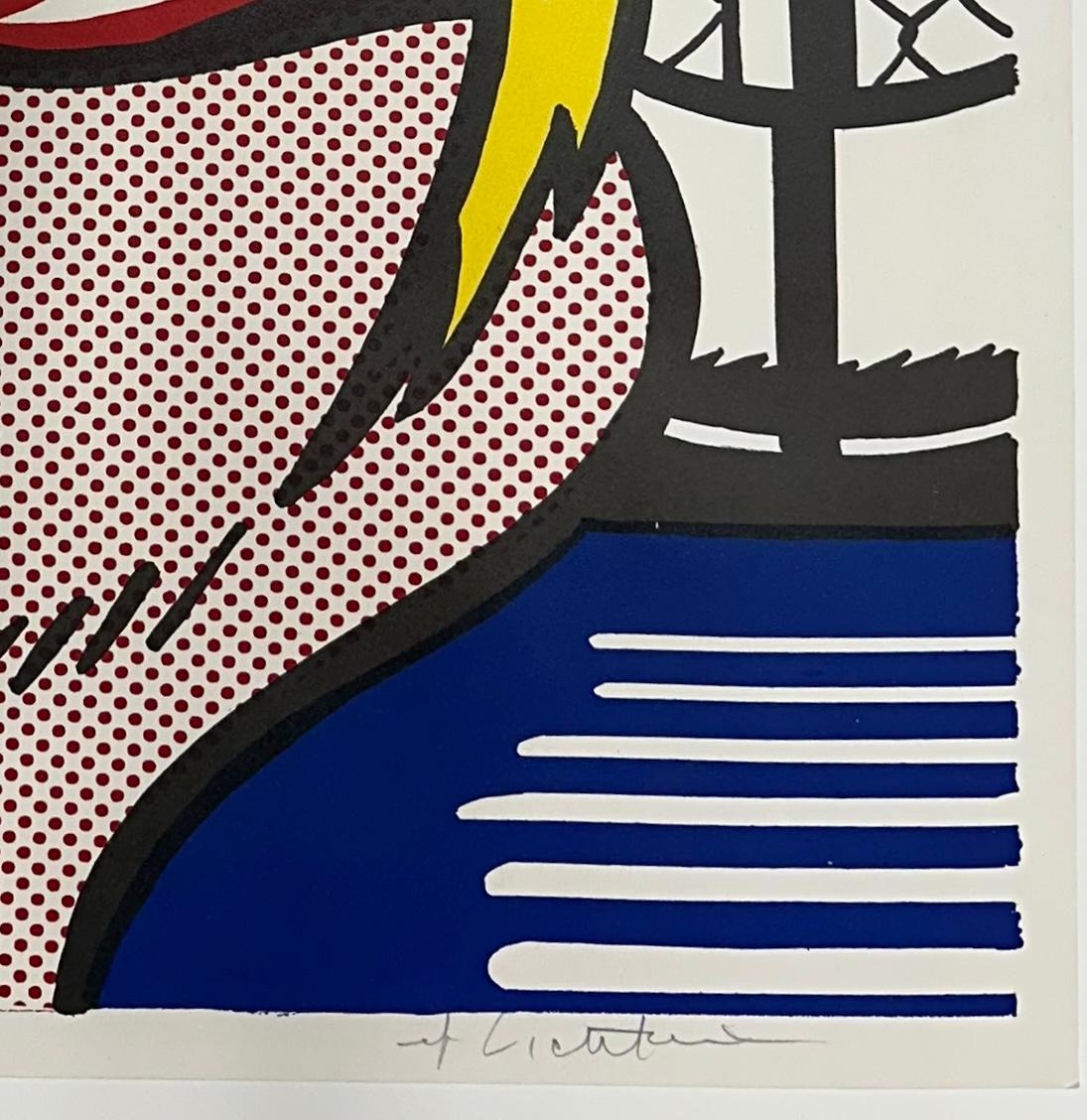 La fille du bord - Pop Art Print par Roy Lichtenstein