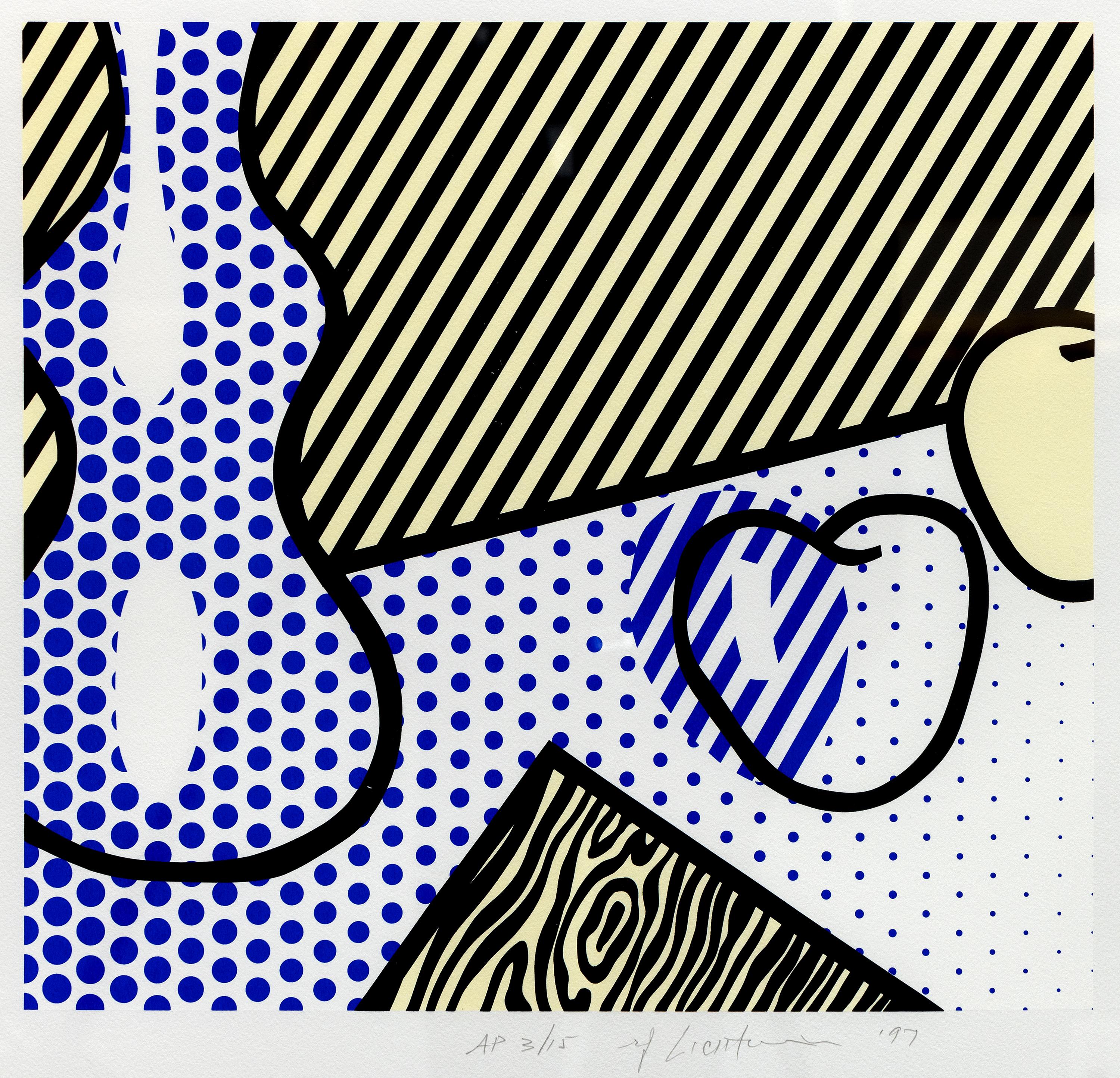 Nature morte, tirée du The Geldzahler Portfolio (C.C. 310) - Gris Still-Life Print par Roy Lichtenstein