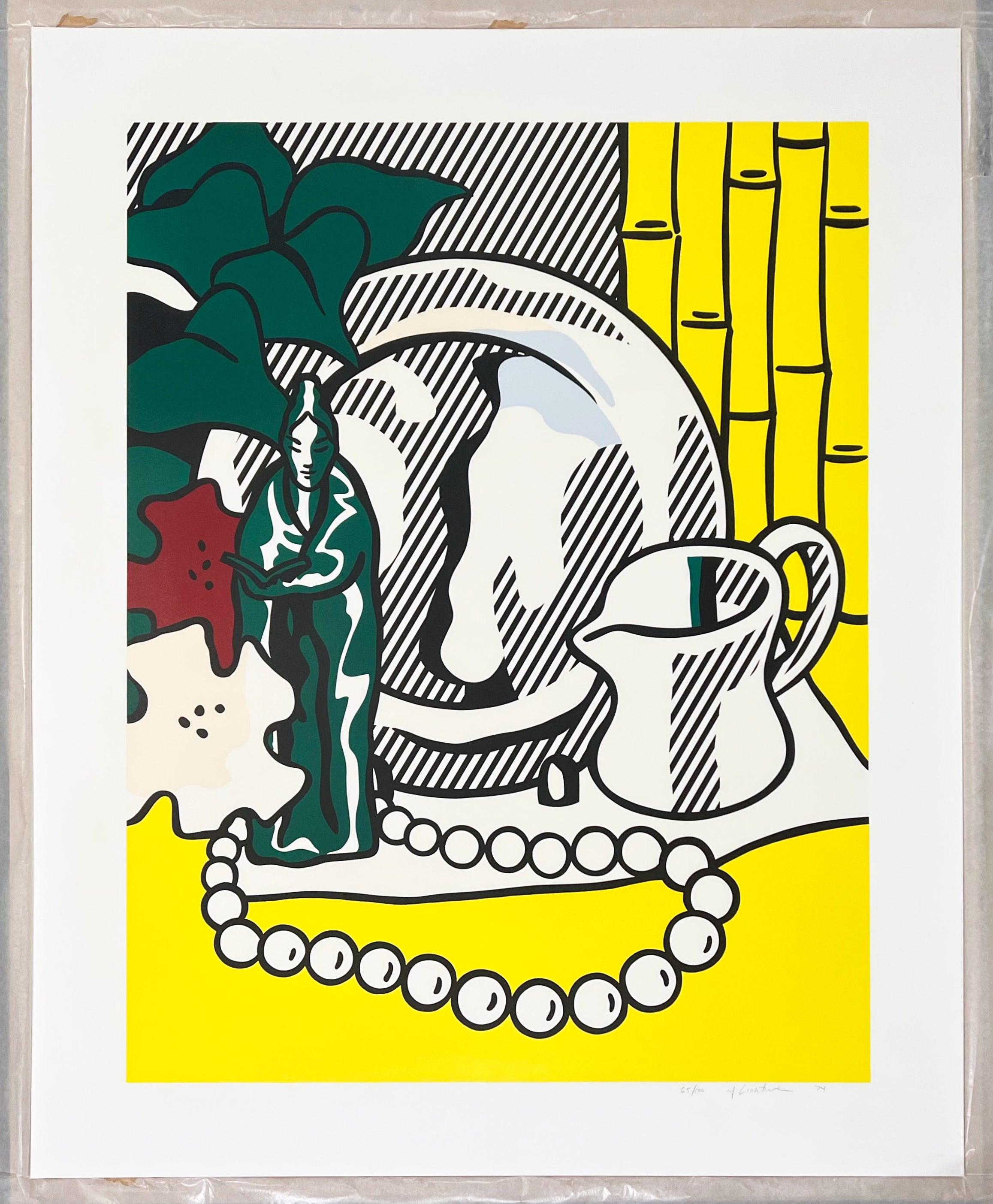 Still Life with Figurine (Six Still Lifes) - Print by Roy Lichtenstein