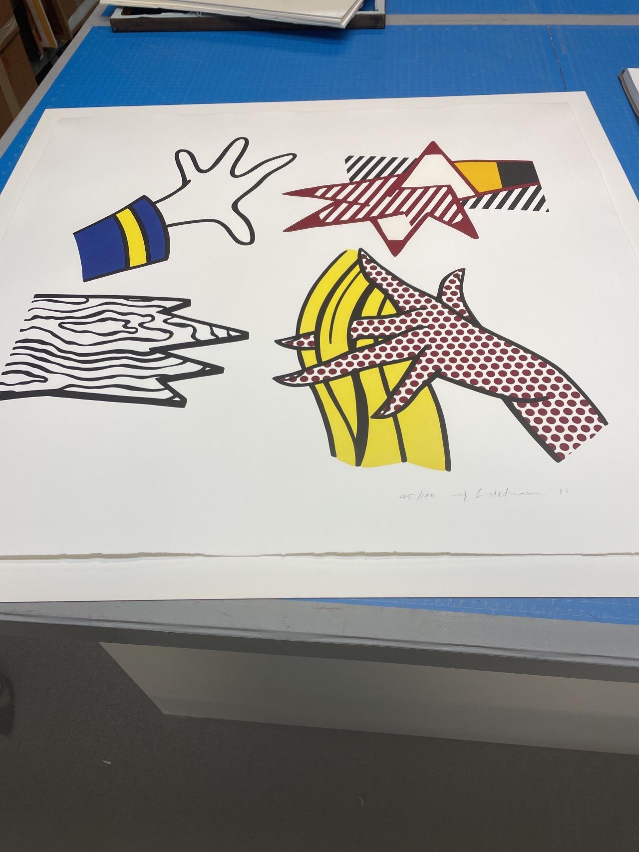 Étude des mains - Print de Roy Lichtenstein