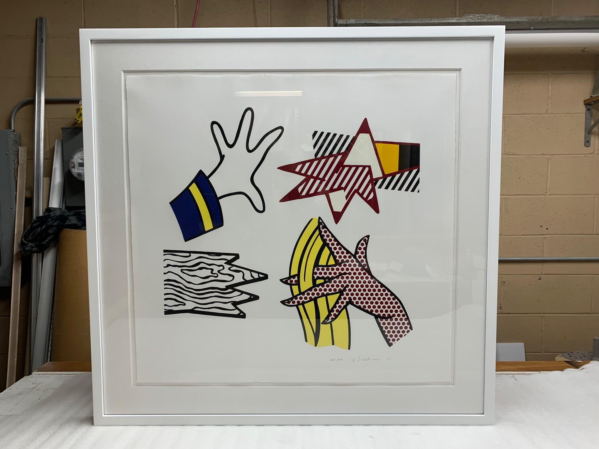 Étude des mains - Contemporain Print par Roy Lichtenstein