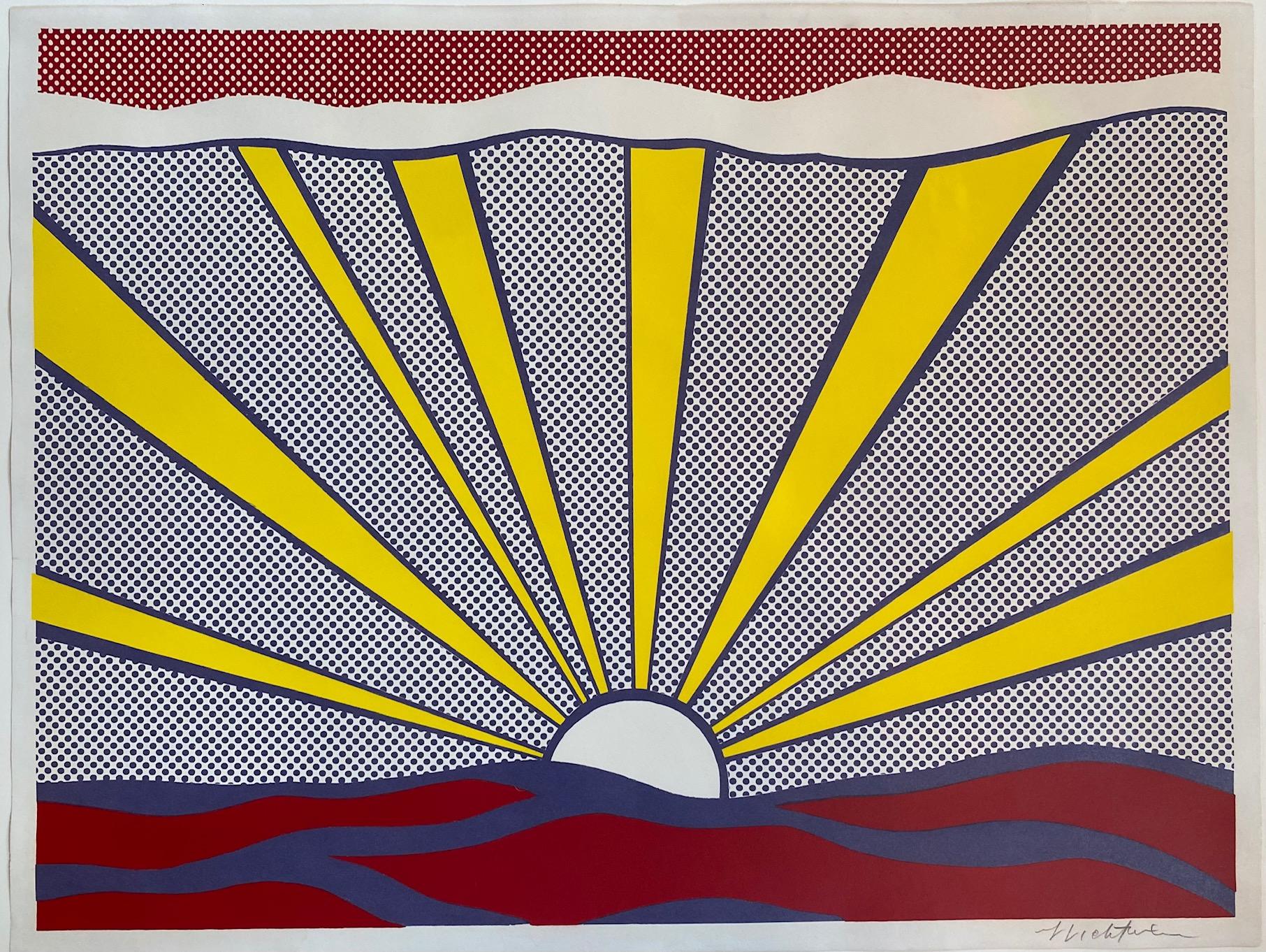 Roy Lichtenstein Landscape Print - Sunrise  