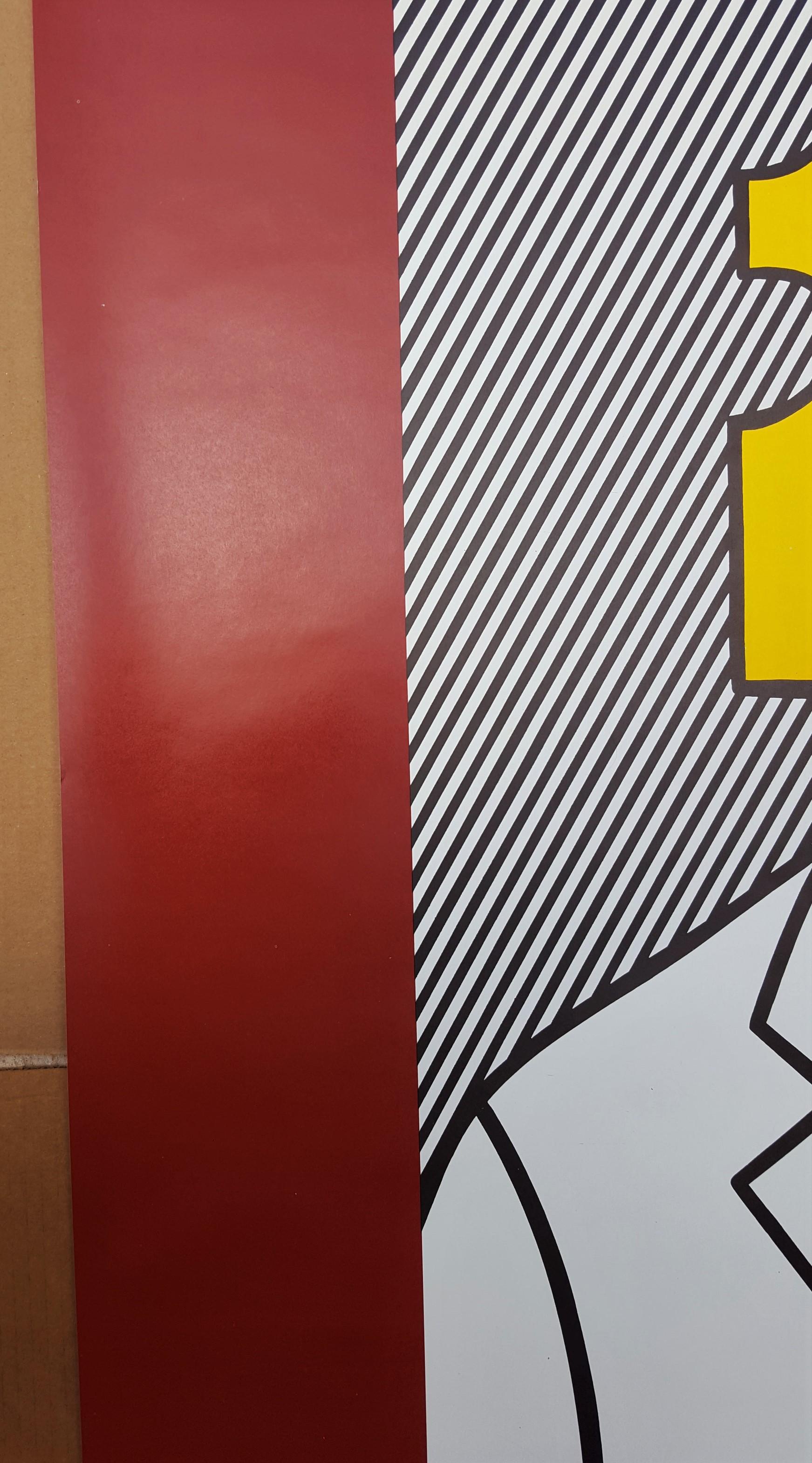 Surrealist Paintings: Ace Gallery (Signed) - Black Portrait Print by Roy Lichtenstein