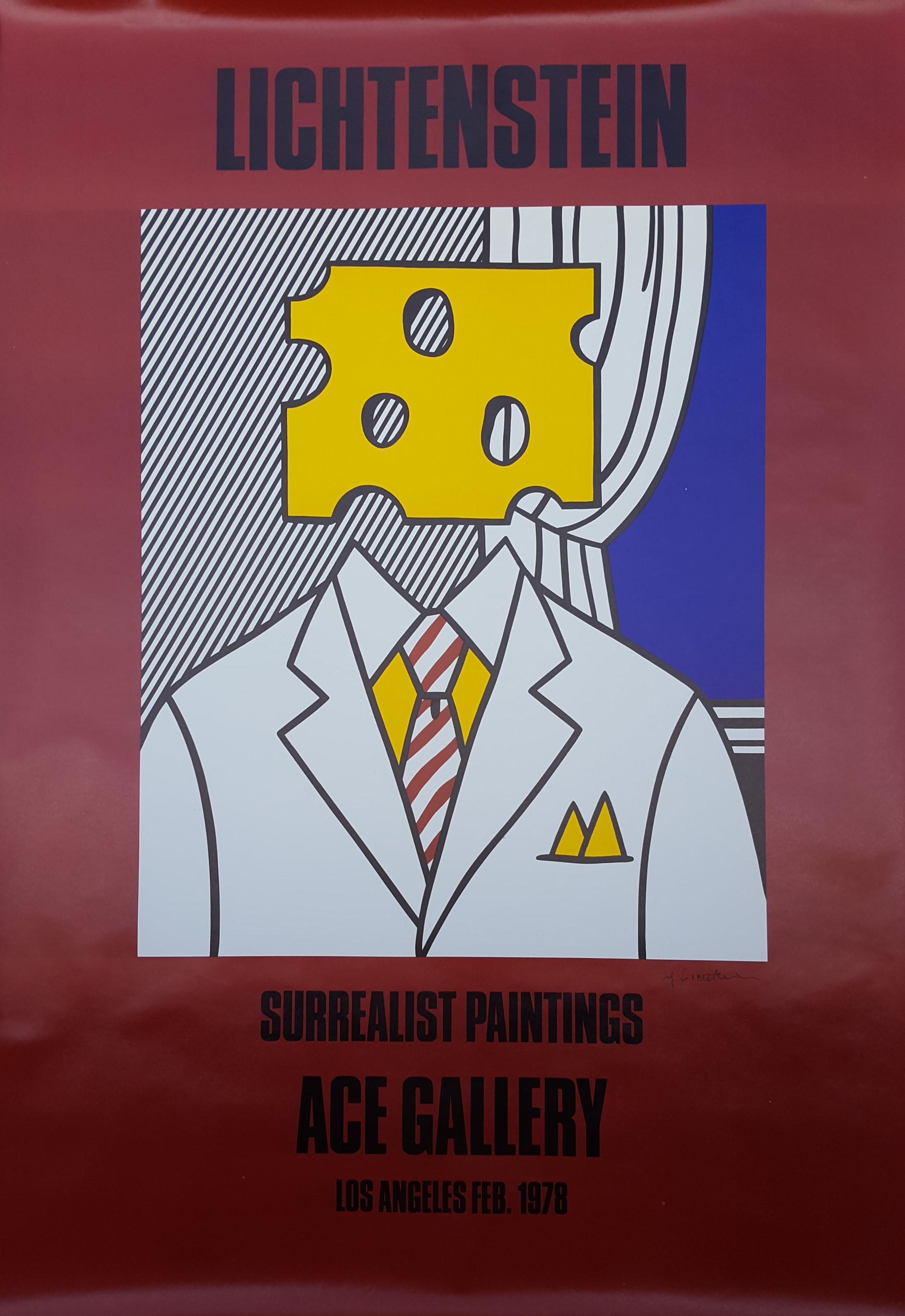 Roy Lichtenstein Portrait Print - Surrealist Paintings: Ace Gallery (Signed)