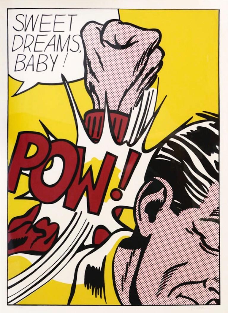 Roy Lichtenstein Abstract Print - Sweet Dreams Baby!