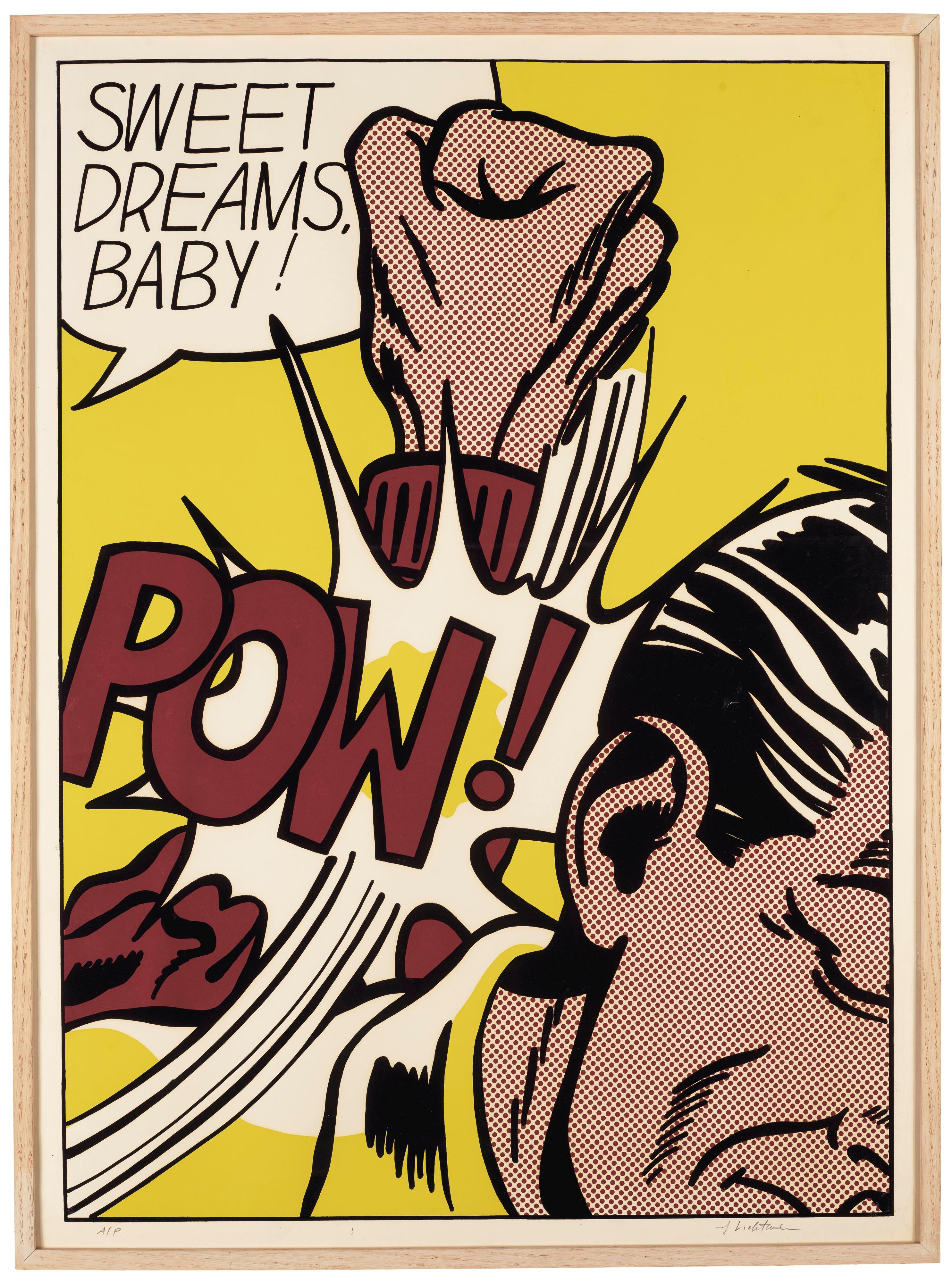 Roy Lichtenstein Print - Sweet Dreams Baby! 