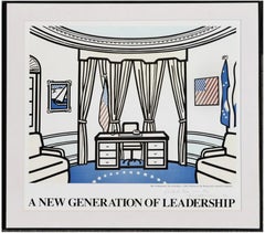 The Oval Office poster (hand signed, dated and inscribed by Roy Lichtenstein)