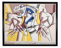The Red Horseman - Retro Lithograph by Roy Lichtenstein - 1975
