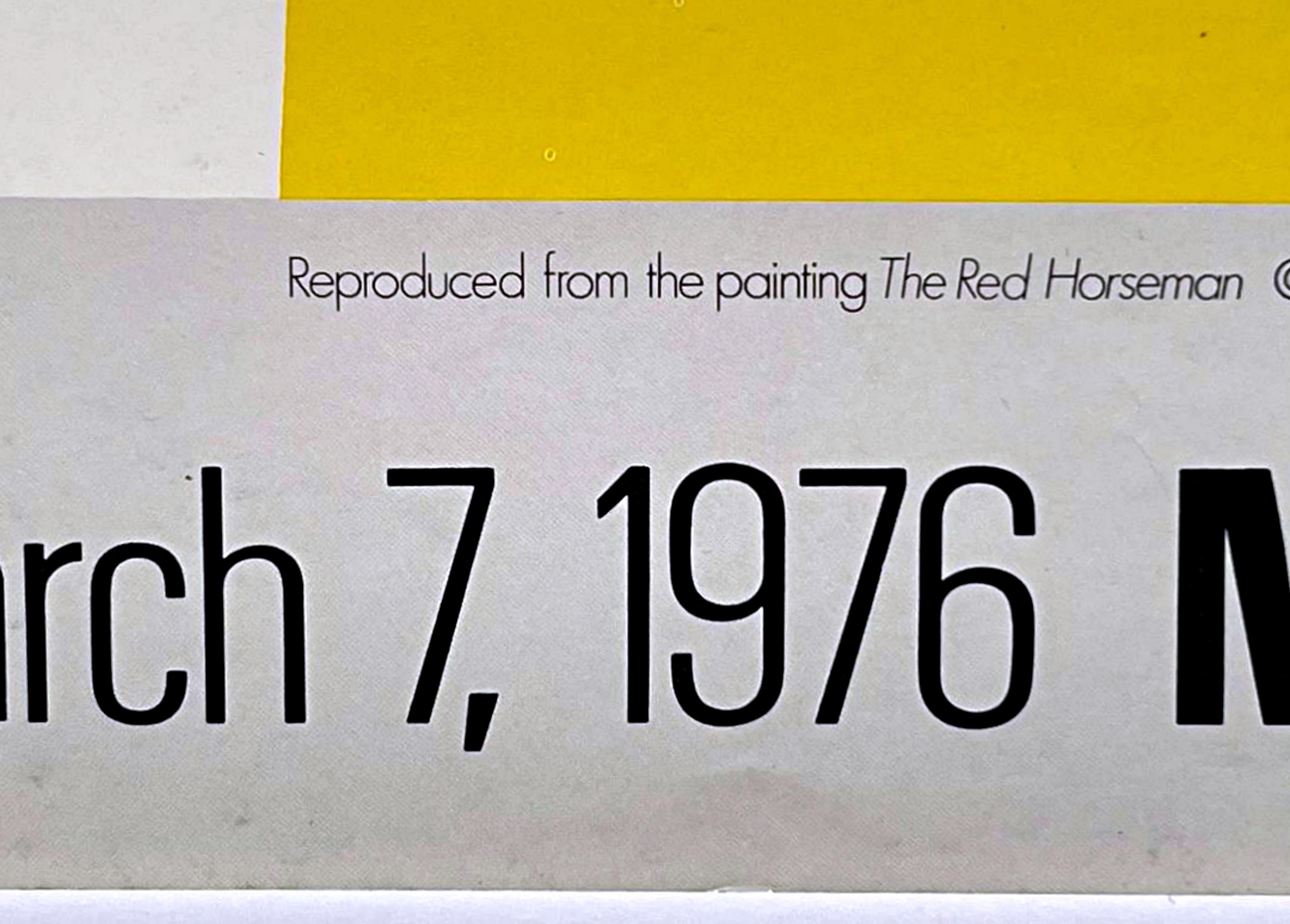 Lichtenstein Los jinetes rojos Pabellón de Arte Moderno Lt Ed Impresión del Museo de Arte de Seattle - Animal Print Beige de Roy Lichtenstein