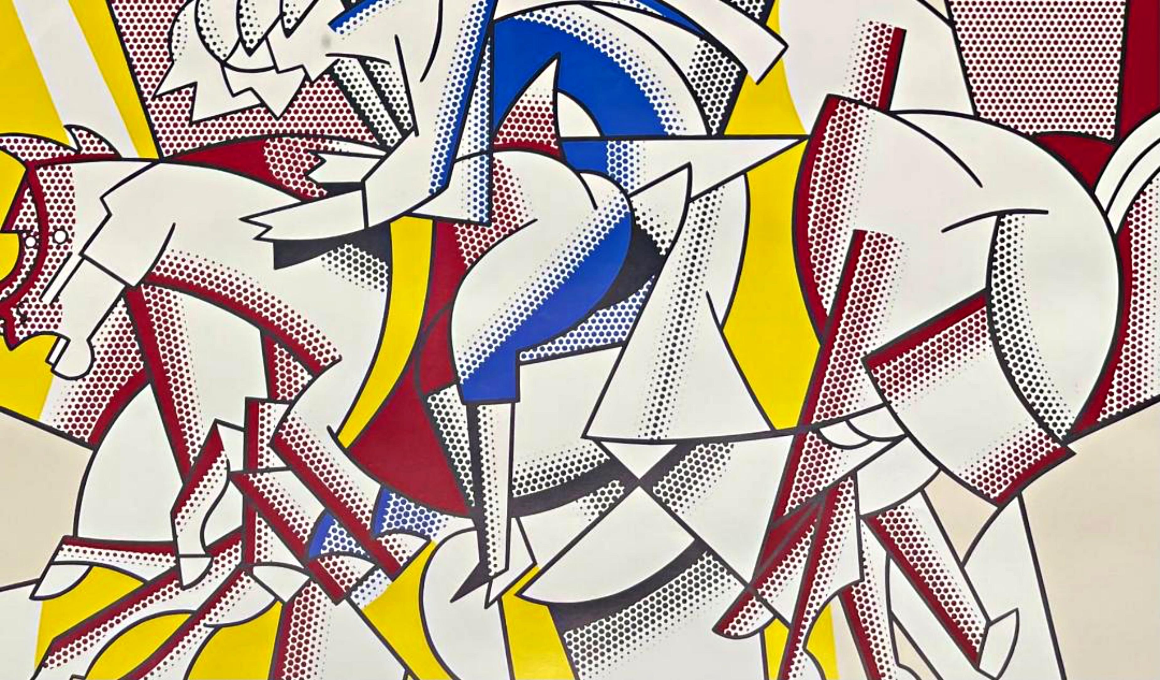 Lichtenstein Los jinetes rojos Pabellón de Arte Moderno Lt Ed Impresión del Museo de Arte de Seattle en venta 1