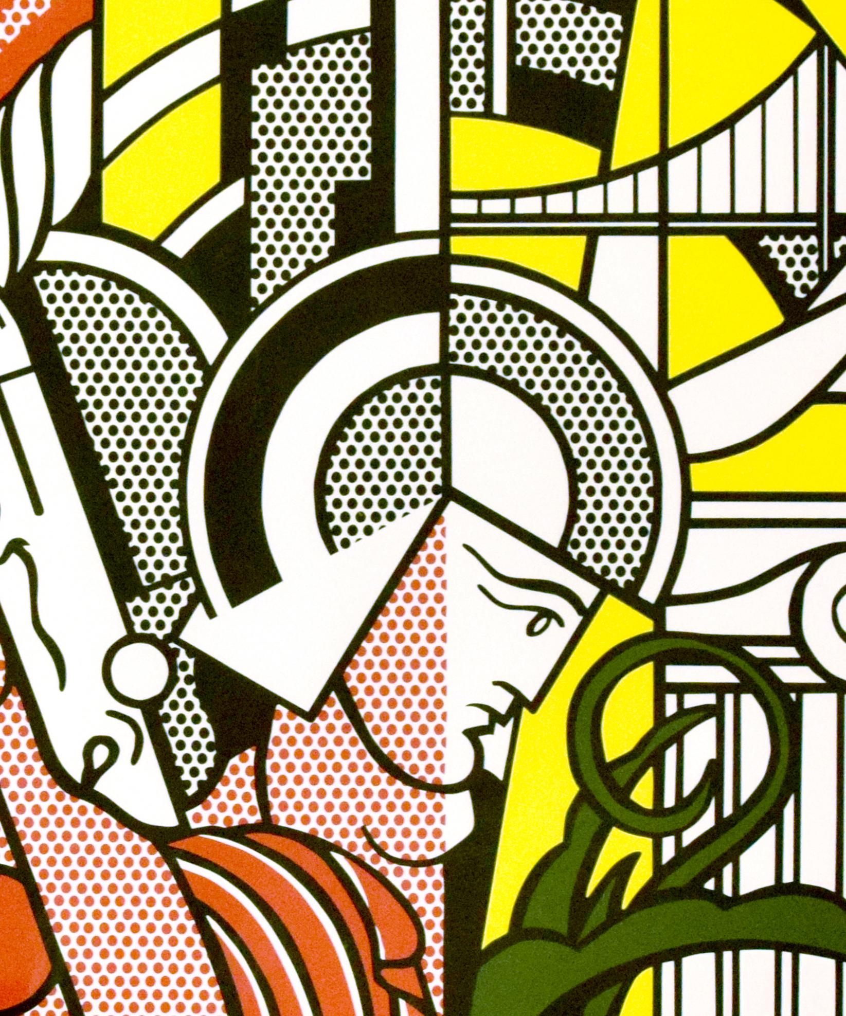 The Solomon R. Guggenheim Museum Poster is a beautiful, important and rare screenprint on Rives paper, realized in 1969 by Roy Lichtenstein. Edition 73/250. Catalogue Raisonné: Corlett 83.
Numbered, signed (rf. Lichtenstein), and dated ('69) in