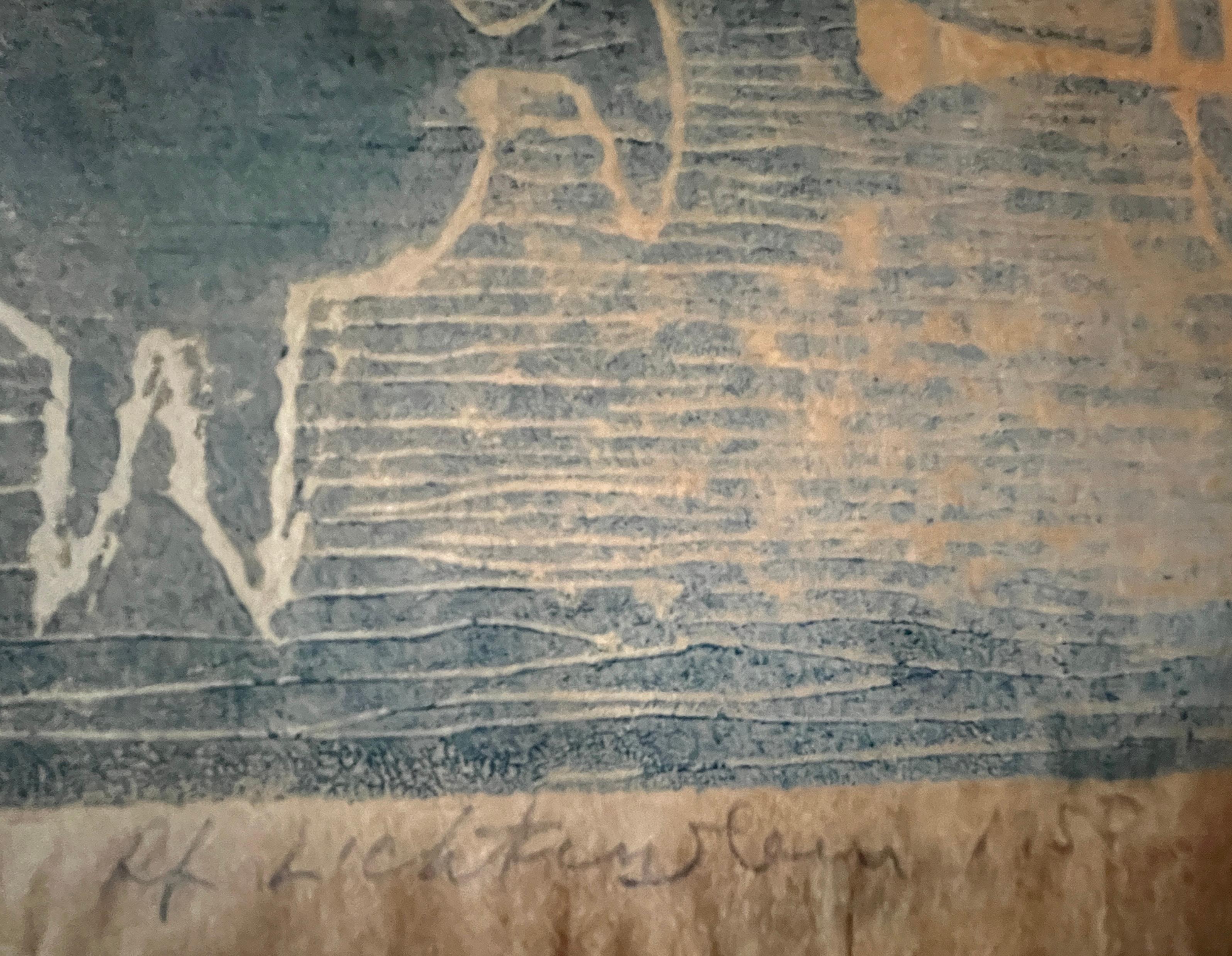 To Battle - Abstract Expressionist Print by Roy Lichtenstein