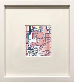 Two Nudes, State I Offset Lithograph Print, Framed, 1997, Excellent
